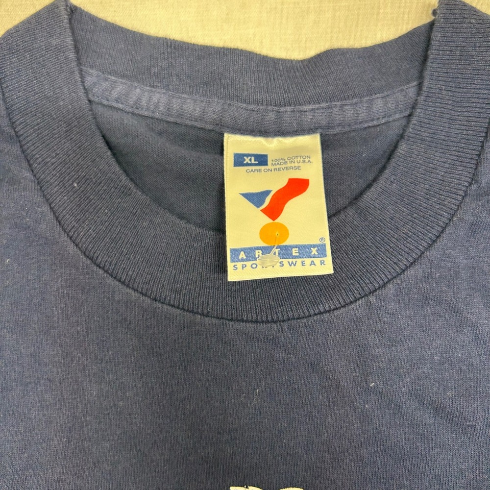 Vintage 1996 New York Yankees American League Champions Shirt XL Navy Artex MLB - Picture 3 of 7